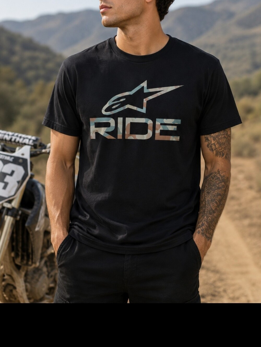 Alpinestars Ride Logo Graphic Tee - Black